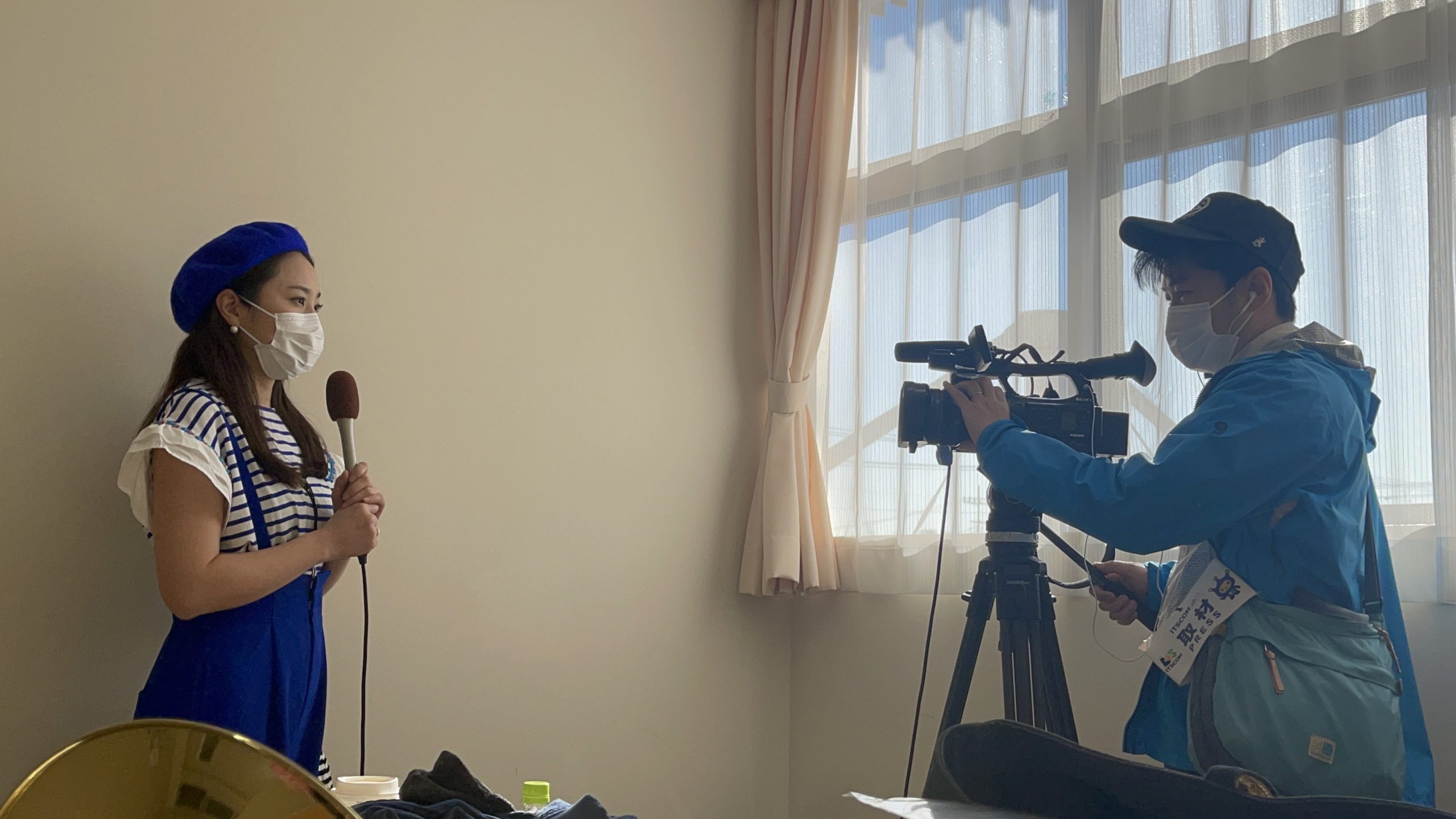 インタビューの様子