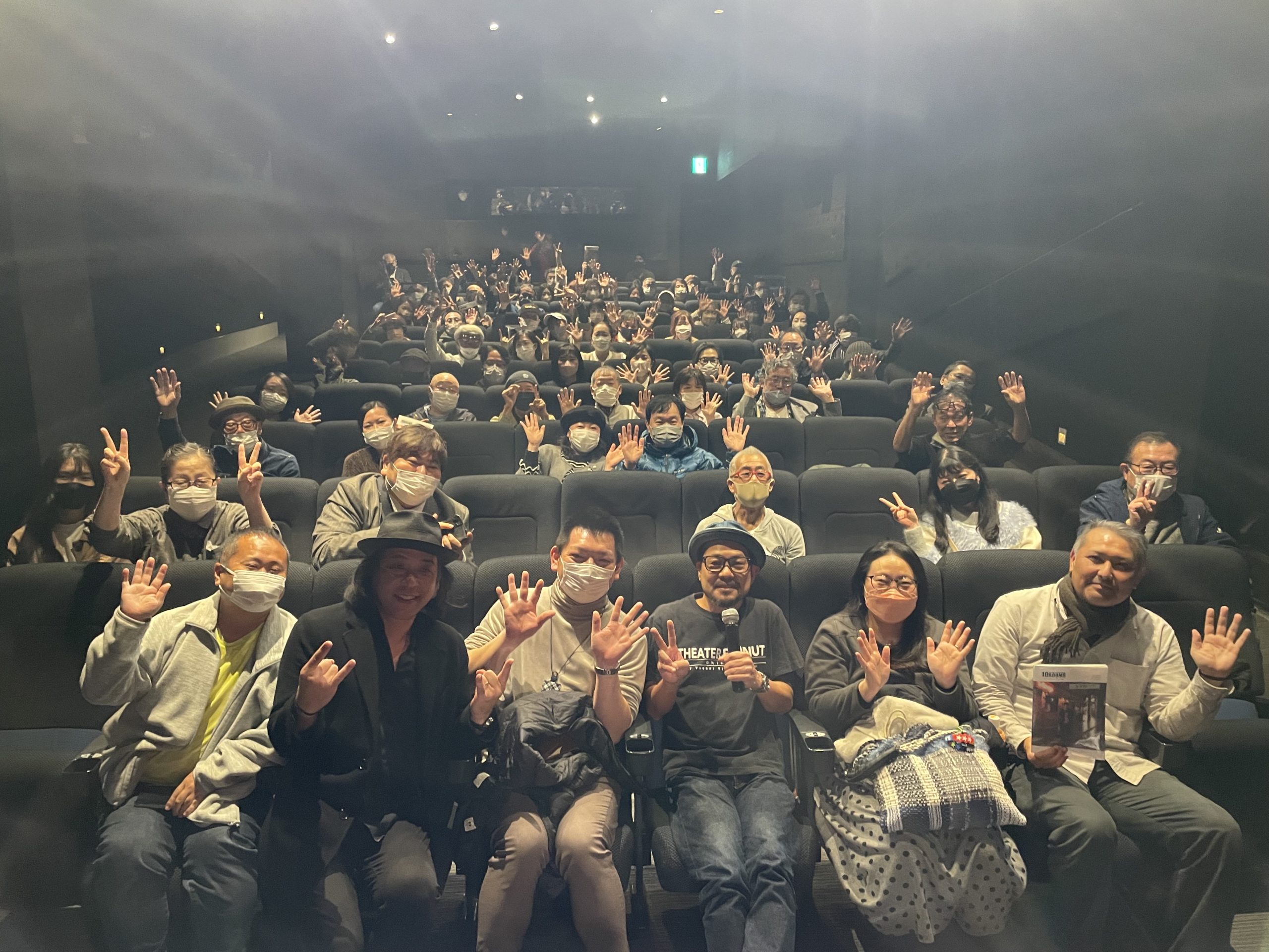 来場者との記念写真