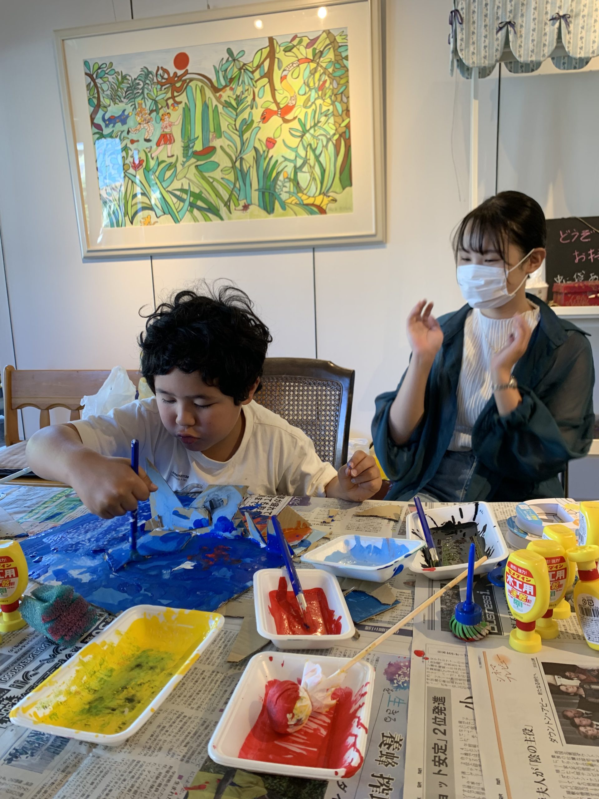 のんびりアートデイ、ワークショップ