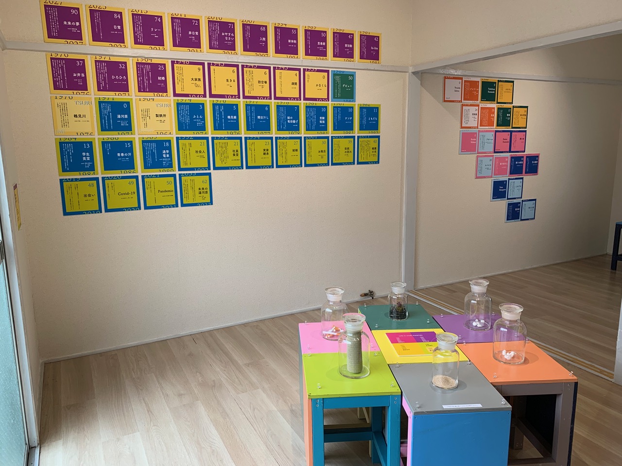 井上尚子展「語るにおい、街のきおく」展示風景 photo: Hisako Inoue