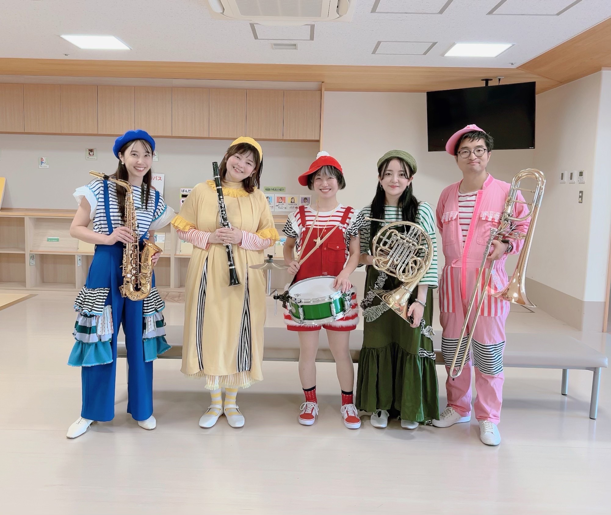 あおば支援学校でのコンサート終了後