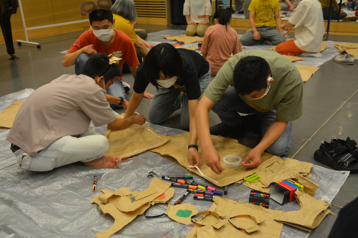 第8期演劇ワークショップ2回目 ねずみの耳をつくる