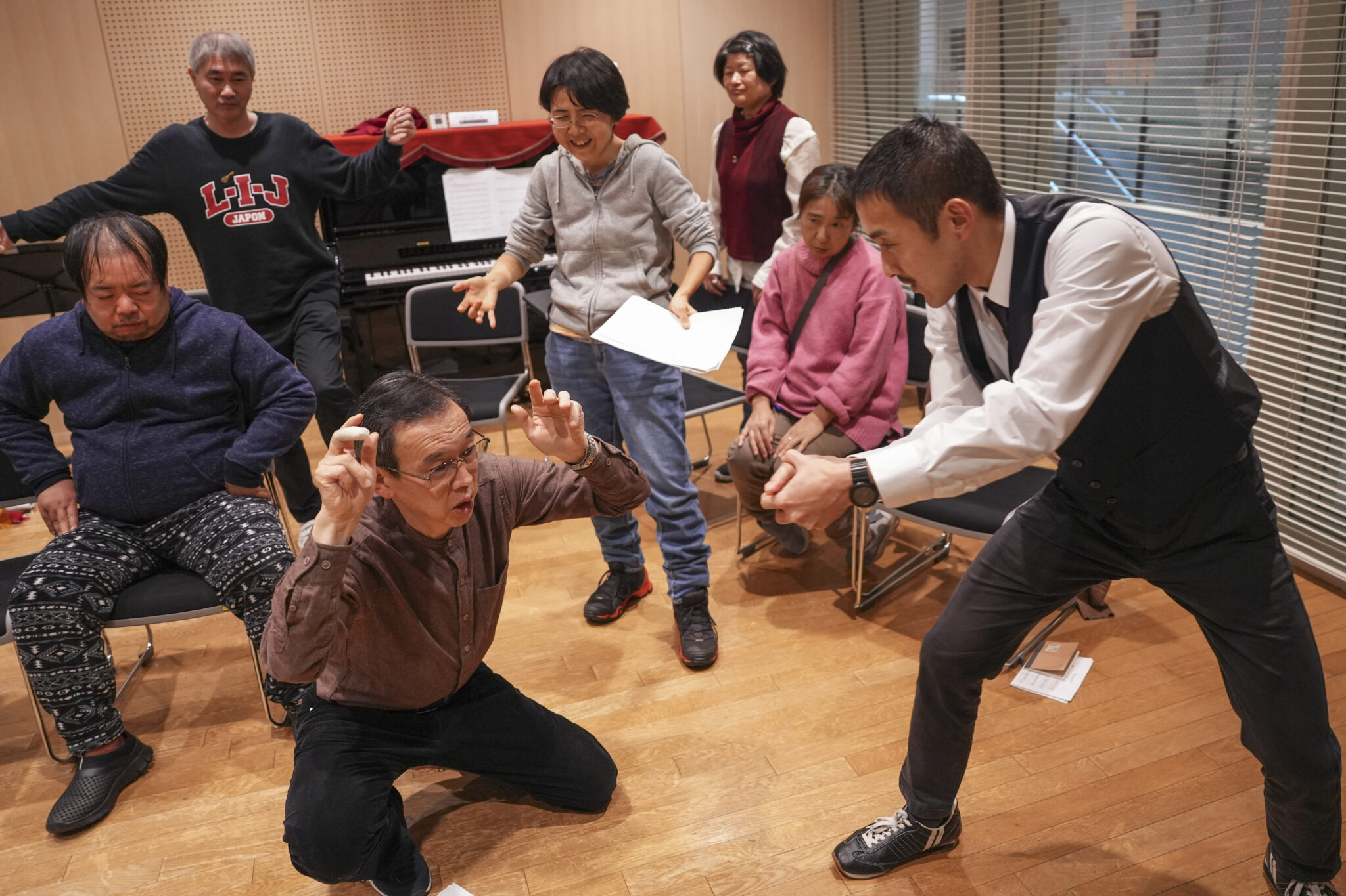 練習の様子 photo: 岡本千尋